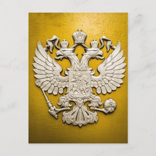 Carte Postale Aigle en or à tête double (Devant)