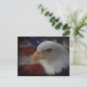 Carte Postale Aigle Et Drapeau Déchiffrés (Debout devant)
