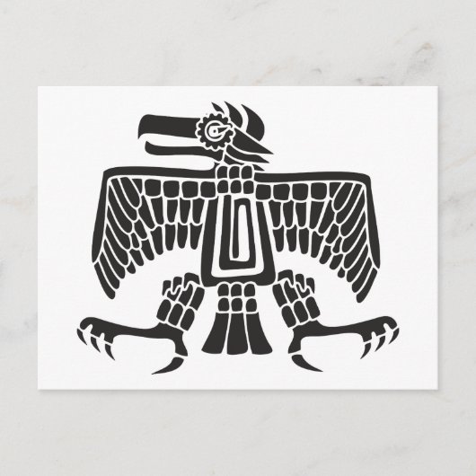 Carte Postale Aigle, hiéroglyphe mexicain(Maya) (Devant)