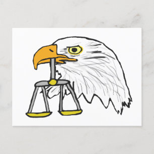 Carte Postale Aigle juridique