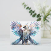 Carte Postale Aigle métallique Iridescendant (Debout devant)