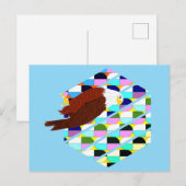 Carte Postale Aigle moderne du milieu du siècle (Devant / Derrière)