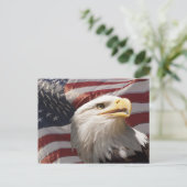 Carte postale Aigle patriotique (Debout devant)