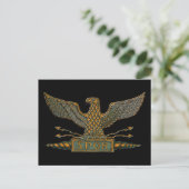 Carte Postale Aigle Romain Finition Cuivre (Debout devant)