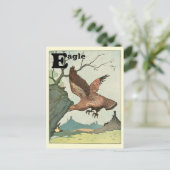 Carte Postale Aigle Royal Alphabet Animal Lettre E (Debout devant)