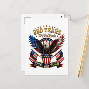 Carte Postale Aigle We The People 250 Ans