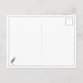 Carte Postale Aigrette bleue côtière (Dos)