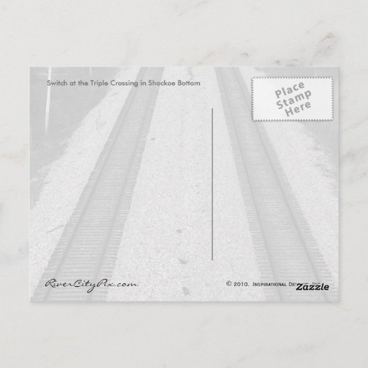 Carte Postale Aiguillage (Dos)