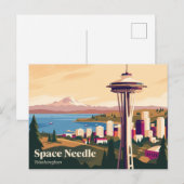 Carte Postale Aiguille de l'espace Washington (Devant / Derrière)