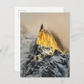 Carte Postale Aiguille des Deux Aigles lever du soleil, Chamonix (Devant / Derrière)