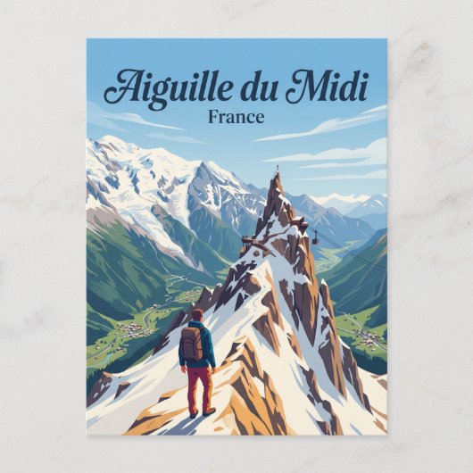 Carte Postale Aiguille du Midi France (Devant)