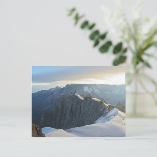 Carte Postale Aiguille du midi vue Chamonix (Debout devant)