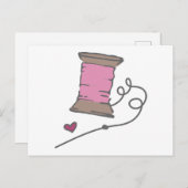 Carte Postale Aiguille Et Fil (Devant / Derrière)