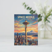Carte Postale Aiguille spatiale de l'État de Washington (Debout devant)