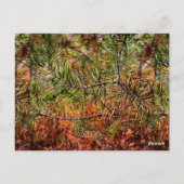 Carte Postale Aiguilles de pin d'automne (Dos)