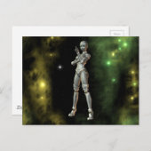 Carte Postale aikobot & étoiles (Devant / Derrière)