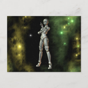 Carte Postale aikobot & étoiles