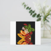 Carte Postale Ail de tomates de Basil de poivrons (Debout devant)