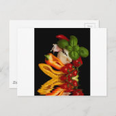 Carte Postale Ail de tomates de Basil de poivrons (Devant / Derrière)