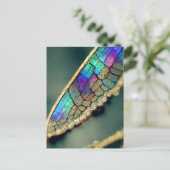 Carte Postale Aile de libellule d'iridescente (Debout devant)