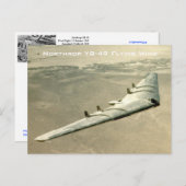 Carte Postale Aile volant Northrop YB-49 (Devant / Derrière)