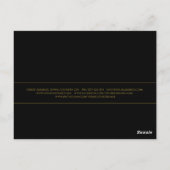 Carte Postale Ailes de Cils Or Merci Gras Noir (Dos)