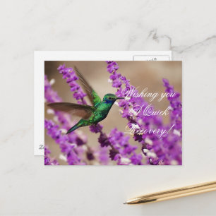 Carte Postale Ailes de foi qui éclatent des oreilles de violet C
