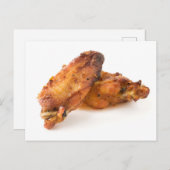 Carte Postale Ailes de poulet rôties (Devant / Derrière)