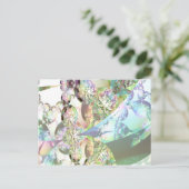 Carte Postale Ailes des Anges - Cristaux Celestite et Améthyste (Debout devant)