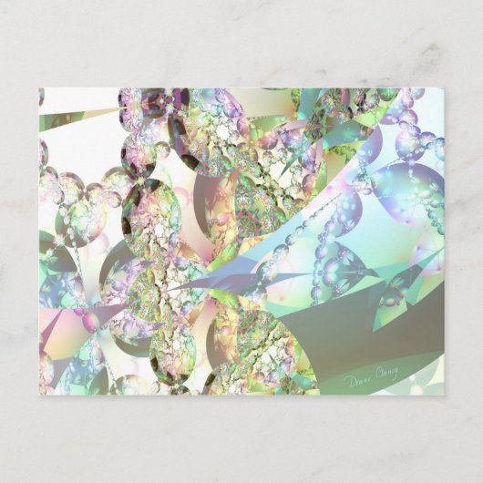 Carte Postale Ailes des Anges - Cristaux Celestite et Améthyste (Devant)