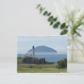 Carte Postale Ailsa Craig, phare de Turnberry (Debout devant)