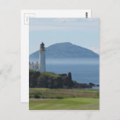 Carte Postale Ailsa Craig, phare de Turnberry (Devant / Derrière)