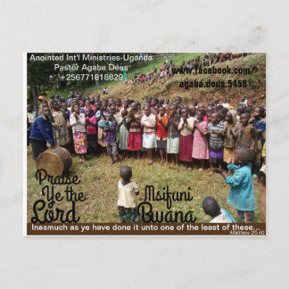 Carte Postale AIM-Uganda Praise Ye the Lord Postcard