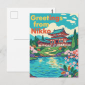 Carte Postale Aimant Nikko (Devant / Derrière)