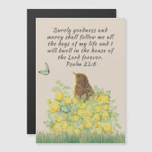 carte postale aimantée avec verset biblique et nat (Devant / Derrière)