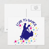 Carte Postale Aime danser (Devant / Derrière)