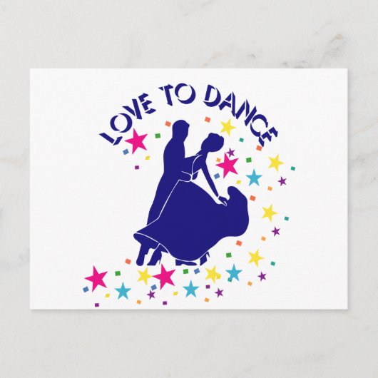 Carte Postale Aime danser (Devant)