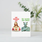 Carte Postale Aime-Moi — Aime-Moi Pas (Conception Originale) (Debout devant)
