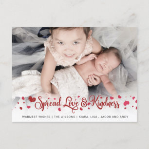 Carte Postale Aimer et gentillesse Cute Photo Valentines Day