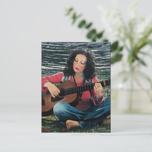 CARTE POSTALE AIMER GUITAR (Debout devant)