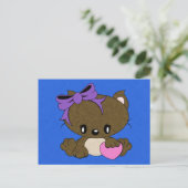 Carte Postale Aimer Kitty (Debout devant)