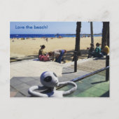 Carte Postale Aimer la plage (Devant)