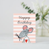 Carte Postale Aimer la souris (Debout devant)