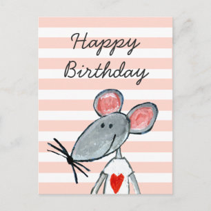 Carte Postale Aimer la souris
