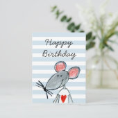 Carte Postale Aimer la souris (Debout devant)