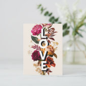 Carte Postale Aimer la typographie florale (Debout devant)