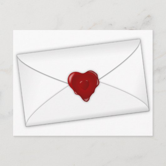 Carte Postale Aimer le courrier (Devant)