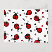 Carte Postale Aimer les bogues Red Ladybugs (Devant)