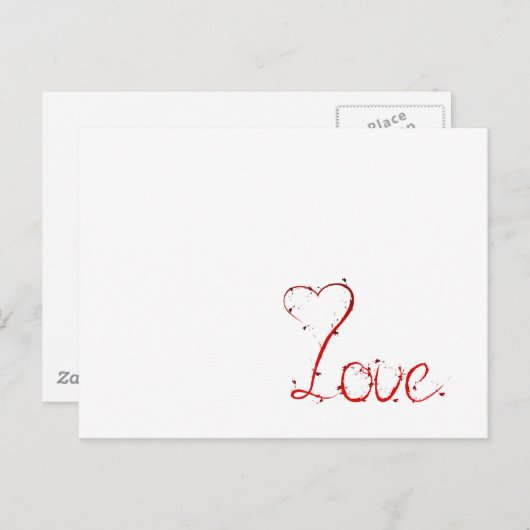 Carte Postale Aimer les cadeaux (Devant / Derrière)