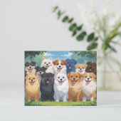Carte Postale Aimer les chiens (Debout devant)